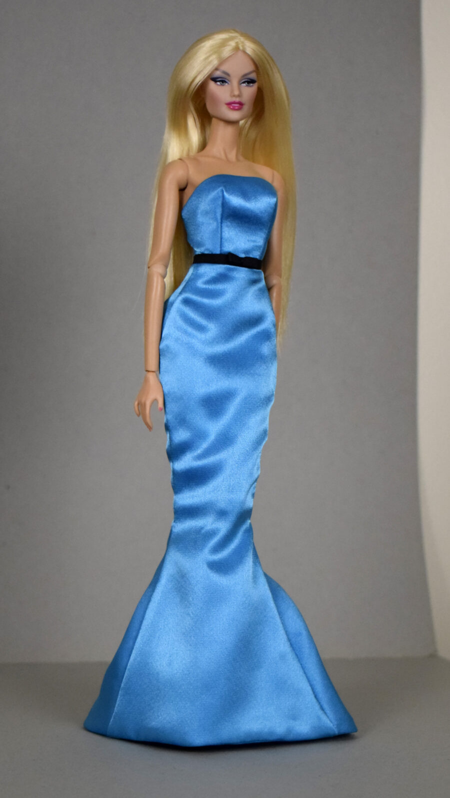 Electric Blue Mermaid Dress for Fashion Royalty