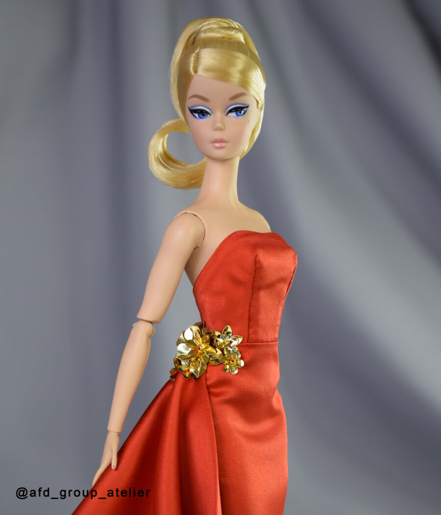 Christmas Dress for Silkstone Articulated Barbie